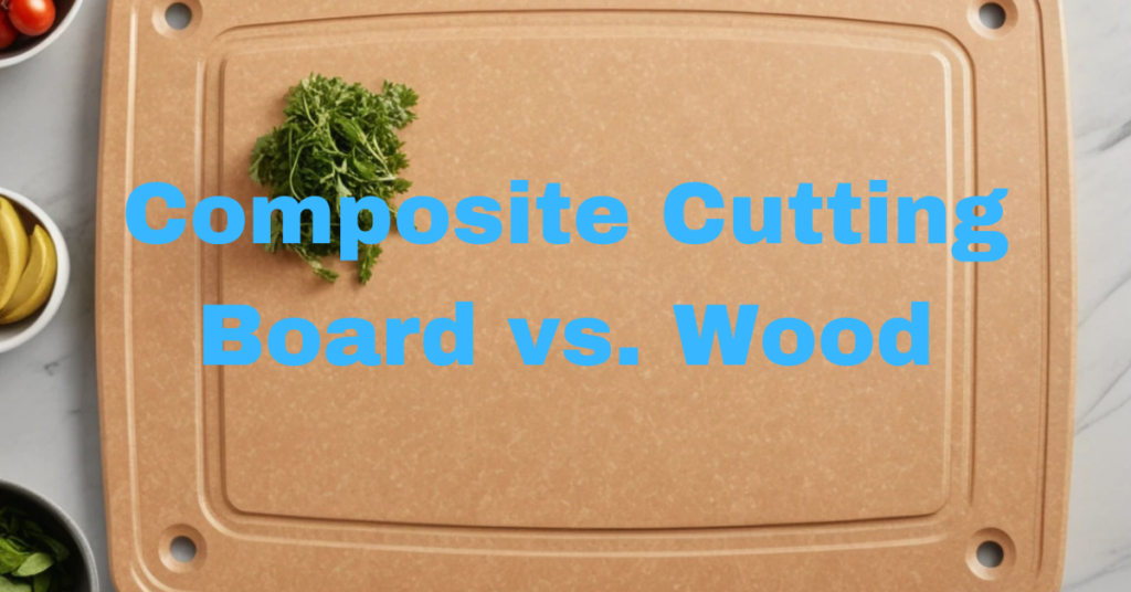 feature image for composite cutting board vs wood