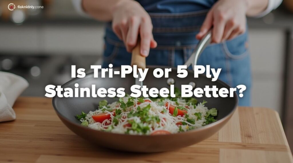 Stir veggies and rice in a Ply stainless steel pan. 
