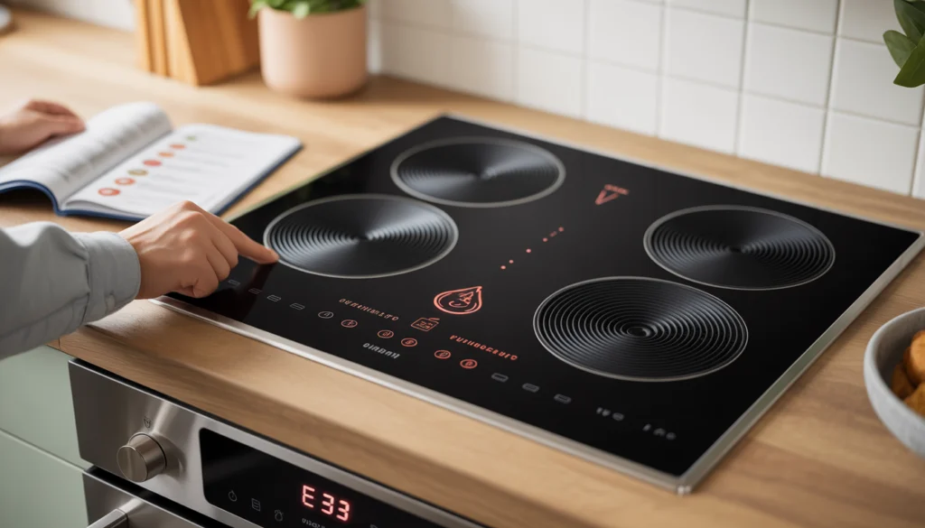 Induction cooktop error code display and troubleshooting process

If you want, I can also generate Pinterest-optimized vertical image prompts or image variations for better CTR (which can significantly boost traffic for this kind of guide).