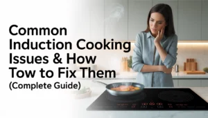 Common induction cooking issues and fixes on a modern induction cooktop