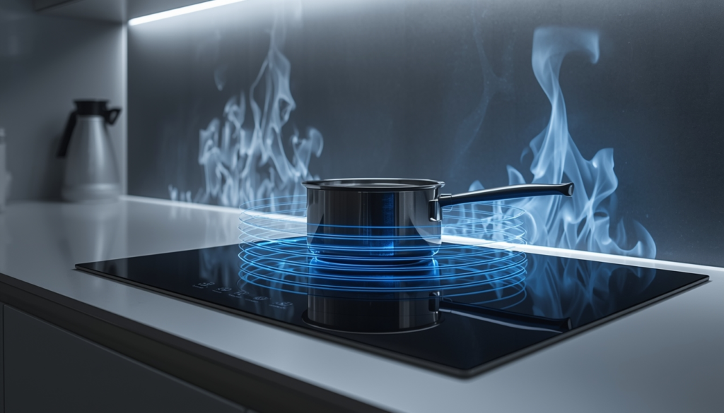 Induction cooktop energy efficiency compared to gas and electric cooking methods