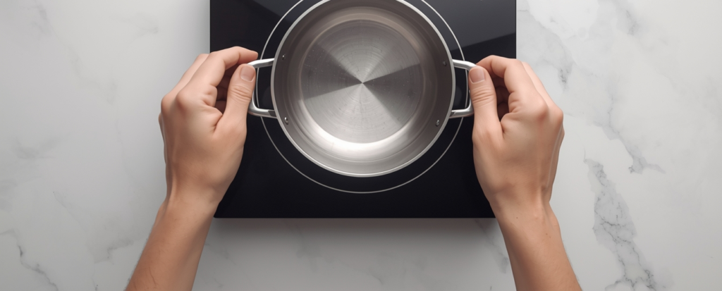 proper placement of cookware on electric coil stove for safety