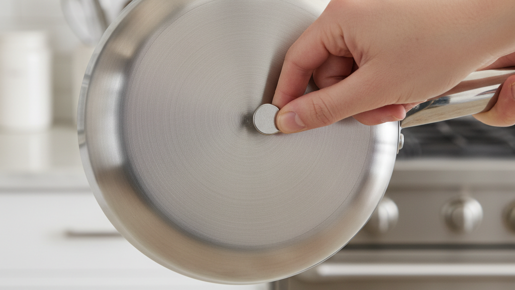 magnet test for checking induction cookware compatibility