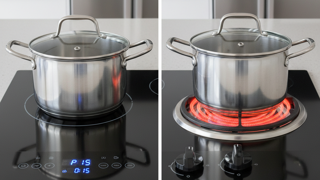 induction cooktop vs electric coil stove comparison
