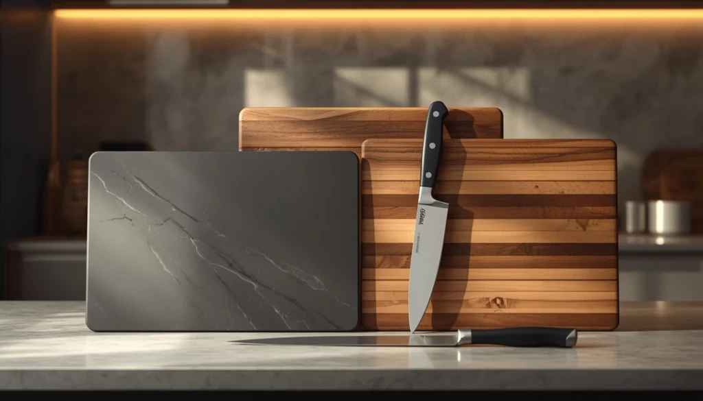 Choosing between titanium and wooden cutting boards for home kitchens