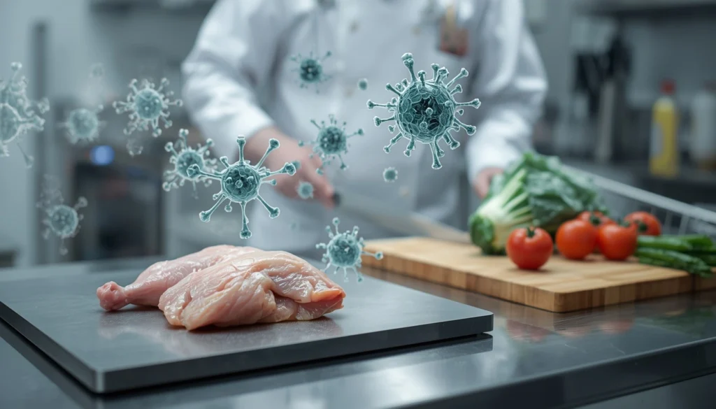 Food safety comparison of titanium stainless steel and wood cutting boards