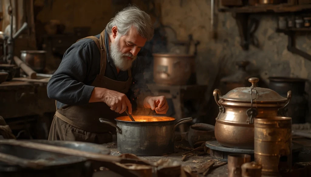 Traditional re-tinning process for maintaining copper cookware