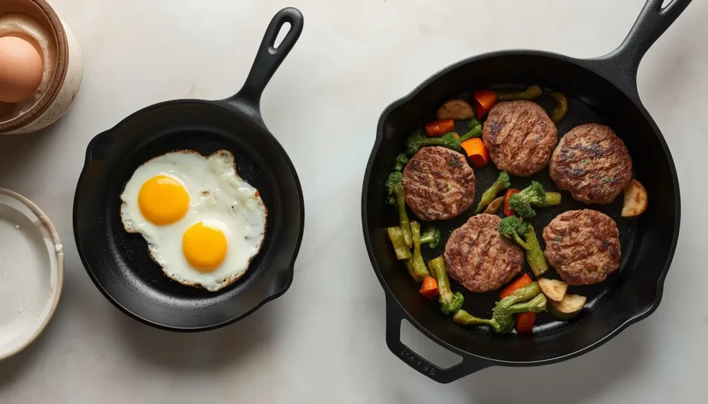 10 inch vs 12 inch cast iron skillets for everyday cooking